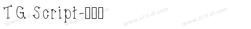 TG Script字体转换